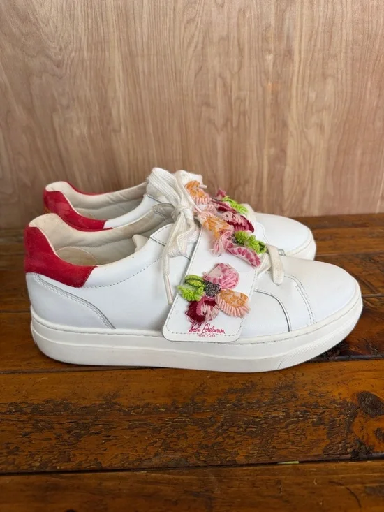 Sam Edelman Wendy Floral Embroidery Platform Sneaker - Picture 2 of 13